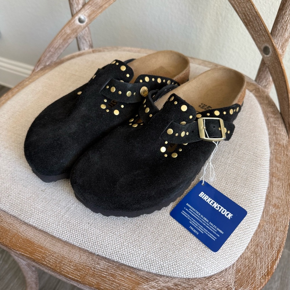Birkenstock Boston Rivets Clogs black - Picture 2 of 7